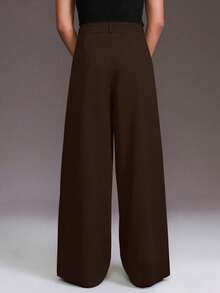 STYNVO Men's Solid Color Casual Loose Fit Pants - Coffee Brown - View 2