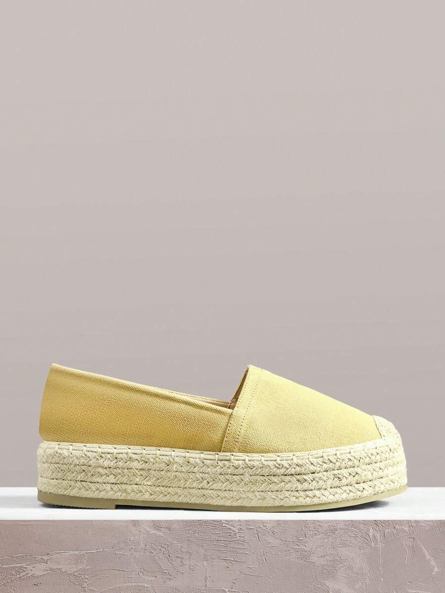 Styleloop Bohemian American Western Vintage Slouchy Flats, Music Festival Christmas Party Versatile Shoes - Canvas shallow camel - View 1