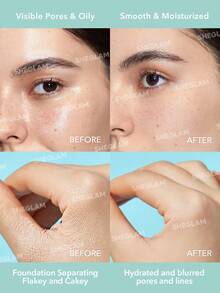 SHEGLAM Prebase Suavizante Glacier Glo Prebase Hidratante De Larga DuracióN Para El Rostro Control De Grasa Sin Poros Poros Y LíNeas Difuminados Prebase De Derivados Es Para El Rostro Antes Del Maquillaje Marca Belleza Maquillaje Maquullaje CosméTica Para Mujeres NiñAs Perfecto Para Invierno Primavera Verano Ideal Para Y2K Elegante Moda Adecuado Para CumpleañOs DíA De La Madre Regalo Fiesta Listo Mejor Color - Free Smoothing Primer - Ver 3