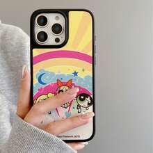 THE POWERPUFF GIRLS X SHEIN Ốp điện thoại hai trong một hình hoạt hình Powerpuff Girls này được làm từ chất liệu TPU+PC, có bề mặt nhám chống sốc và vân da, giúp ngăn ngừa mồ hôi tay. Họa tiết hình trái tim tinh tế bảo vệ hiệu quả điện thoại Apple 14/15 và 16/17 Pro Max của bạn. - Nhiều màu - Xem 3