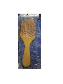 Natural Bamboo Hairbrush: An Anti-Static Wooden Comb Used For Scalp Massage, Combing, And Smoothing Styling. - Apricot - View 7