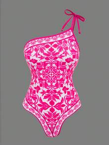 Swim Oasis 2026新款性感连体泳衣女款，涤纶印花度假沙滩裙两件套 - 彩色 - 查看 4