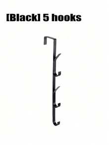 No-Drill Carbon Steel Door Hooks - Space Saving Vertical Towel Rack Holder For Bathroom Bedroom Closet Organizer - Vertical Hook - View 15