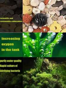 420g 12-In-1 Aquarium Filter Media Kit, Includes Bio Balls & Ceramic Rings, Comprehensive Filtration System For Water Purification, Ideal For Tropical Fish & Goldfish Tanks - Multicolor - View 5