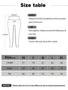 SHEIN 女式高腰无缝豹纹弹力运动紧身裤瑜伽裤 - 玫紅色 - 查看 8