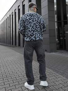 Artur Kramer 男士Y2K直筒牛仔裤、休闲水洗牛仔裤和极简主义黑色牛仔裤 - 黑色 - 查看 2