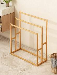 1 Pieza Toallero de Tres Capas Moderno y Sencillo, Toallero de Baño Independiente - Toallero de Suelo Resistente para Baño & Piscina, Estante de Almacenamiento Multifuncional Ahorrador de Espacio, Adecuado para Uso Interior/Exterior, Estante de Almacenamiento Fácil de Instalar, - Multicolor - Ver 10