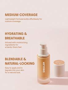 SHEGLAM Base De Maquillaje Hidratante Skinfinite-Butterscotch Flawless Dewy Foundation Cobertura Hidratante Corrector De Poros Invisible Sin Poros No Grasoso Base De Maquillaje LíQuida Suave Y Ligera Base De Maquillaje Para Navidad Y Marca Belleza Maquillaje Maquullaje CosméTica Para Mujeres NiñAs Perfecto Para Invierno Primavera Verano Ideal Para Y2K Elegante Moda Adecuado Para CumpleañOs DíA De La Madre Regalo Fiesta Listo Mejor Color - Butterscotch - Ver 5