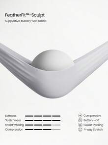 GLOWMODE FeatherFit™-Sculpt PowerLace V-Neck Push-Up Racerback Lace-Up Sports Bra Training Running Workout Gym Daily Active Wear - White - View 6