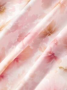 MOD Vestido con estampado de limón, tirantes con lazo y espalda descubierta - Rosa Pálido - Ver 6