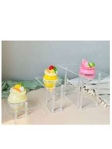 Giá trưng bày bánh ngọt và bánh mì bằng acrylic, kệ trưng bày bánh rán, món tráng miệng và bánh ngọt trong suốt, giá trưng bày bằng kính, khay đựng trong suốt, nhà bếp, quà tặng Giáng sinh, quà tặng tựu trường. - Trong sáng - Xem 5