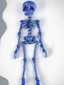 MINKOJA MINKOJA Un juguete de esqueleto de calavera impreso en 3D, fácil de llevar, juguete antiestrés, juguete sensorial, juguete para niños, regalo para fiestas, cumpleaños, vacaciones, Navidad, Halloween. - Multicolor - Ver 12