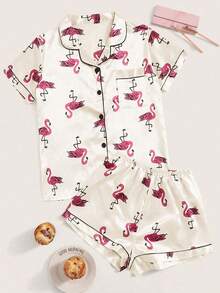 Đồ mặc nhà Nút Thú vật Nhiều màu Casual - Màu be - Xem 4