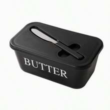 Butter Box With Knife And Lid, Large Capacity, Home Use, Butter Storage Box, Storage Container - Multicolor - View 4