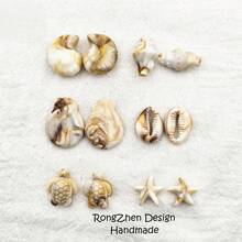 Bộ hạt cườm hỗn hợp phong cách Boho nghỉ dưỡng 32/62 hạt, hình rùa, sao biển, vỏ sò, hạt acrylic hai mặt chống phai màu, thích hợp cho trang phục hàng ngày khi đi nghỉ mát, quà tặng bạn thân, quà tặng lễ hội, làm trang sức. - Nhiều màu - Xem 2