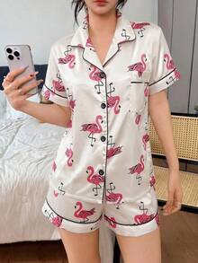 Đồ mặc nhà Nút Thú vật Nhiều màu Casual - Màu be - Xem 1