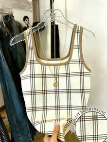 Resyla 女士格子休闲百搭日常上衣 - 彩色 - 查看 1