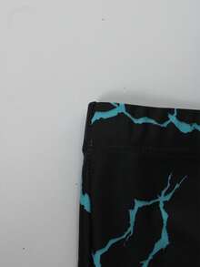 Manfinity Swimmode Men's Allover Print Beach Swim Trunks - Black - View 5