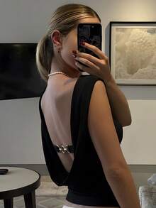 SHEIN SXY Women Tank Tops & Camis - Black - View 4