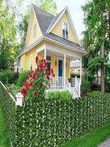 1 Piece Simulation Fence, Balcony Shade Decoration, Artificial Lawn, Roller Shutter Fence, Shade Net, Leaf Fence, Wall Fence, Suitable For Home Garden, Balcony Wall, Terrace, Courtyard, Wedding, Backyard, Jungle Theme Party, Birthday Porch, Christmas Gift, Leaf Background, Indoor And Outdoor Decoration - Green - View 4