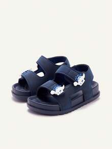 Cozy Pixies 1 Đôi dép xăng đan đế mềm nhẹ, đa năng, hình khủng long ngộ nghĩnh, thích hợp cho bé trai đi biển, du lịch nghỉ mát. - Màu xanh lam - Xem 5