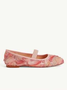 CUCCOO CHICEST 女士百搭时尚平底鞋，适合日常穿着 - 粉色 - 查看 3