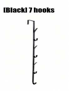 No-Drill Carbon Steel Door Hooks - Space Saving Vertical Towel Rack Holder For Bathroom Bedroom Closet Organizer - Vertical Hook - View 12