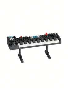 Music Instrument Building Blocks, Music Wonderland, Art Building Blocks, Piano Building Blocks, Bass Building Blocks, Guitar Building Blocks, Birthday Gift, New Year Gift, Holiday Gift, Father's Day Gift, Mother's Day Gift, Wedding Gift, Wedding Decor, Graduation Gift - Multicolor - View 7