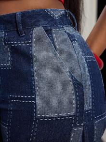Slaydiva Women's Casual Denim Jeans - Blue - View 7