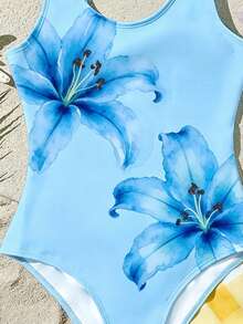 Áo tắm liền thân kiểu dáng tối giản, thoải mái dành cho bé gái tuổi teen, thích hợp cho mùa hè. - Nhiều màu - Xem 4