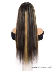 Long Straight Highlight All Ready Wig Pre Plucked Pre-Cut Lace Melting Lace 7x5 Glueless Closure Wig 100% Human Hair 9AM HAIR - SNatural/22 - View 6