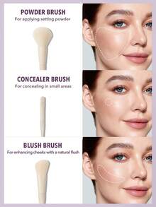 Pro Core Brush Kit 6 件式專業化妝刷軟刷組臉部刷、眼刷、眉刷、腮紅刷、高光刷便攜式旅行化妝刷化妝工具 品牌 美容 化妝 化妝品 適合女性與女孩 完美搭配夏季春季 Y2K 時尚 流行 生日 母親節禮物 假期 派對準備就緒 最佳顏色 - 米色 - 查看 2