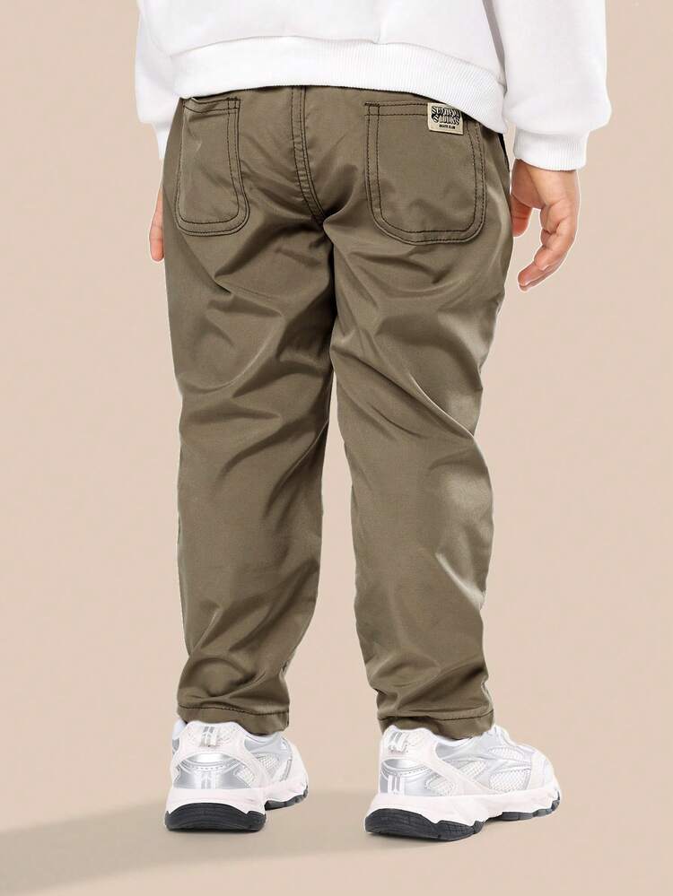 Pants With Elastic Waist And Drawstring