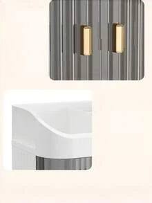 1 Set High-End Makeup Storage Box, Sliding Drawer Vanity Organizer, Multi-Layer Large Capacity Dust-Proof Makeup Case, Suitable For Bathroom, Vanity, Lipstick, Skincare, Makeup Brushes, Facial Cleanser, Face Mask Storage,Makeup Bag,Travel Essential - Multicolor - View 5
