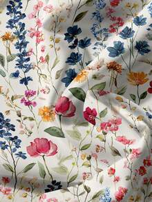 Floral Print Casual Loose Fit Shirt, Suitable For Summer - Multicolor - View 4