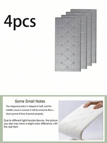 3D Three-Dimensional Self-Adhesive XPE Foam Wallpaper, Waterproof And Moisture-Proof Imitation Leather Texture, Anti-Collision Soft Bag Self-Adhesive Wall Sticker At The Head Of The Bed, Which Can Be Reused And Cut, Suitable For Bedroom And Living Room Wall Decoration, Sound Insulation And Thickened Wall - Multicolor - View 21