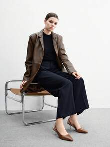 CUCCOO BIZCHIC 女士通勤百搭简约高跟鞋 - 棕色 - 查看 6