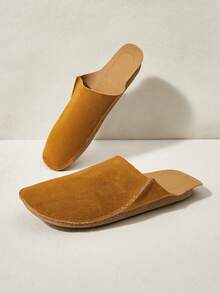 Cuccoo Giày nữ kaki đế bằng kiểu dáng Bocken, thích hợp mang đi trong nhà. - Màu Khaki - Xem 2