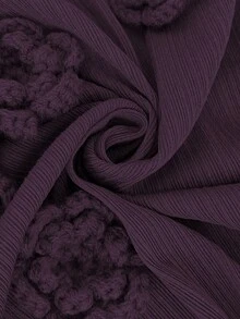 SHEIN 两件套孕妇休闲不对称肩部上衣和裤子套装 - 紫色 - 查看 9
