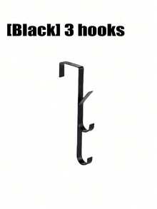 No-Drill Carbon Steel Door Hooks - Space Saving Vertical Towel Rack Holder For Bathroom Bedroom Closet Organizer - Vertical Hook - View 11