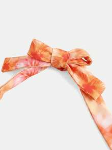 SHEIN Girlism Áo crop top ôm dáng, không dây vai, nhún bèo, có nơ, thích hợp cho bé gái tuổi teen mùa xuân hè, phong cách đường phố, dễ phối đồ, thường ngày, năng động, phù hợp cho kỳ nghỉ hè. - Nhiều màu - Xem 3