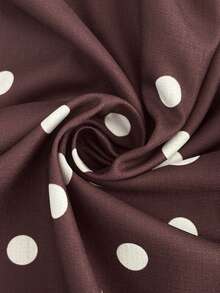 Elaquor 大码女士条纹棕色两件套，无袖上衣和宽松长裤，休闲通勤装，时尚休闲服饰 - 駝色 - 查看 7