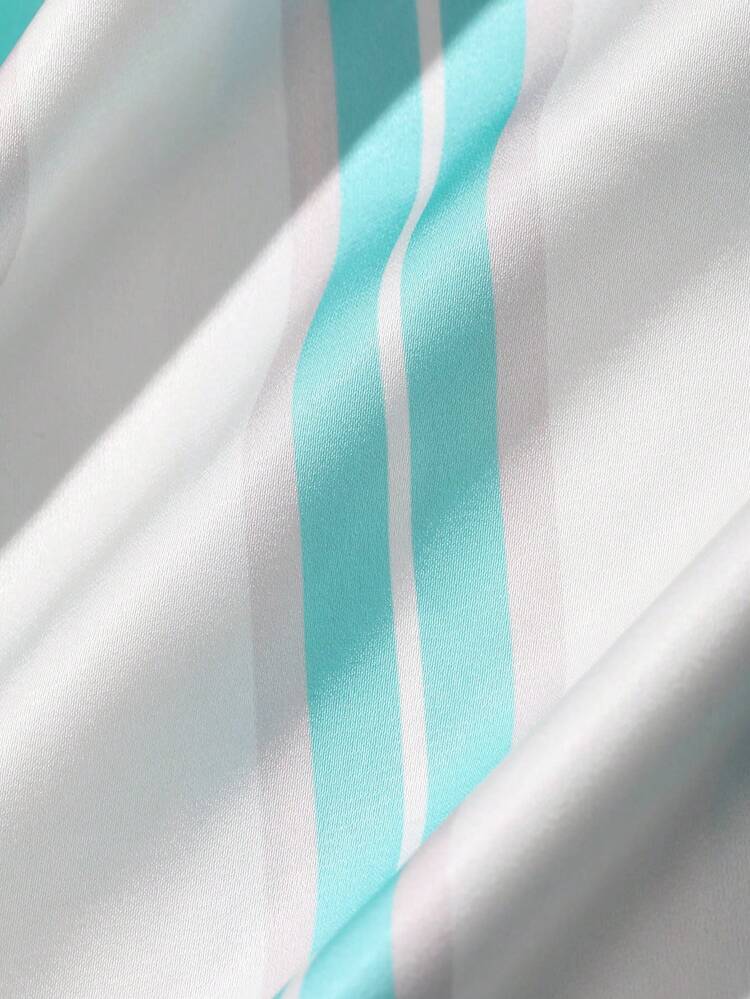 Women's Contrast Stripe Minimalist Camisole Nightgown