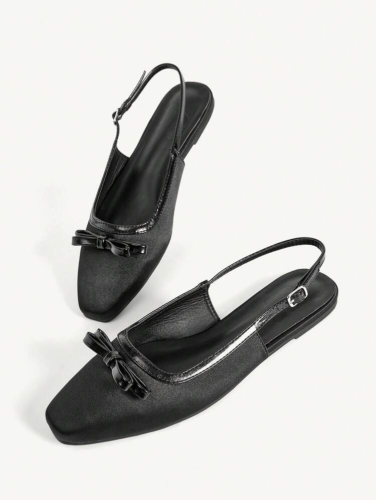CUCCOO CHICEST Women Shoes Light Blue Satin Bow Slingback Buckle Design Holiday Flat Sandals