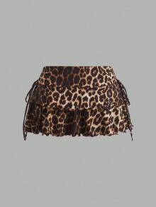 SHEIN EZwear 3件組女款休閒極簡風抓褶腰A字裙，適合演唱會、郵輪旅行、夜店性感穿搭 - 彩色 - 查看 6