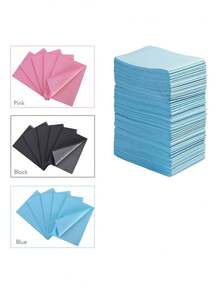 Thảm lót bàn làm móng màu hồng và đen dùng một lần, tấm lót lau chùi 3 lớp chống thấm nước có thể gấp gọn, khăn trải bàn lau móng, dụng cụ làm móng đa năng chống thấm nước dùng cho xăm hình, nha khoa và phẫu thuật thẩm mỹ. - Nhiều màu - Xem 2