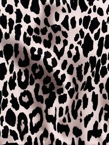 Swim Vcay 2026 Summer New Leopard Print Plus Size Swimwear Top For Beach & Resort - Multicolor - View 6