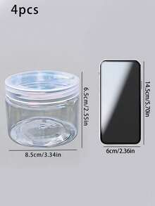 1 Sealed Grain And Miscellaneous Grain Storage Container, Kitchen With Lid Storage Box, Household Storage Bottle, Jewelry Transparent Storage Box - Clear - View 2