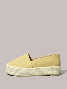 Styleloop Bohemian American Western Vintage Slouchy Flats, Music Festival Christmas Party Versatile Shoes - Canvas shallow camel - View 7