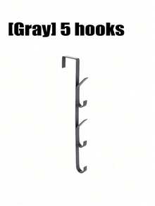 No-Drill Carbon Steel Door Hooks - Space Saving Vertical Towel Rack Holder For Bathroom Bedroom Closet Organizer - Vertical Hook - View 14